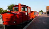 Die Inselbahn Langeoog im Bahnhof